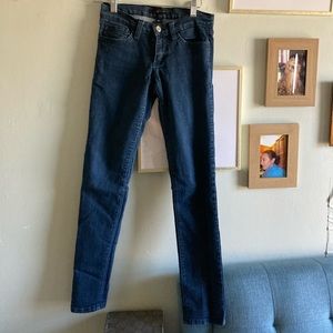 Flying Monkey Women”s Dark Wash Slim Fit Blue Jeans Sz 25